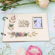 [chulisia] Wedding Guest Book Guest Book Wedding Reception Rustic Party Sign Guest Book for Events S