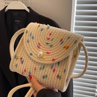 田园风编织包包2024爆款手机包女款斜挎包女ins小个子单肩小挎包新款25.8.3