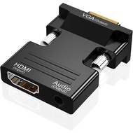(Version 02) HDMI to VGA Converter + audio HDMI to VGA dongle/ HDMI to VGA adapter/