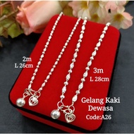 Anklet Silver 925*Adults (A26) Anklet Silver *Adult