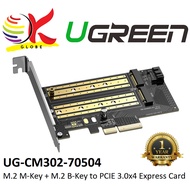 UGREEN M.2 M-KEY + M.2 B-KEY TO PCI-E 3.0 X4 EXPRESS CARD SUPPORT M.2 2230 / 2242 / 2260 /2280 SSD (