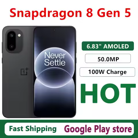 Original Oneplus Ace 6T Mobile Phone Snapdragon 8 Gen 5 OTA 6.83" AMOLED 120HZ 50.0MP Camera 100W Ch