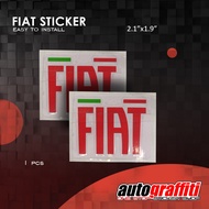 Fiat sticker (2.1" x 1.9" in) Sticker