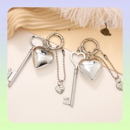 Silver plated heart keychain charm,keychain、keychain charm、matching keychain、charm keychain、cute key