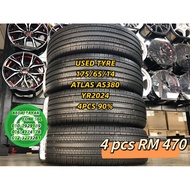 USED TYRE 175/65/14 ATLAS AS380 4PCS 90% AXIA BEZZA MYVI SAGA FLX BLM VVT IRIZ VIOS YARIS