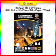 HP Silky Doff A4 Photo Paper - SUN Colourlife Silky Photo Paper A4 (Supports epson/canon/Phone/broth
