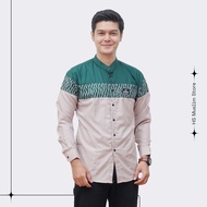 Koko Shirt For Adult Muslim Men Long Sleeve Koko Shirt Original Al Tojiro Sandiko Motif Color Batik Combination