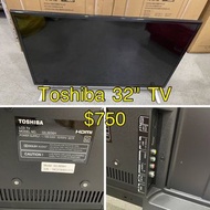 大量家品出售中！Toshiba 東芝32吋高清LED電視 #32L3656H