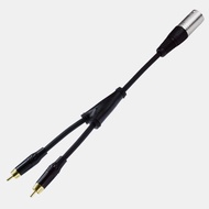 [SG] Professional XLR to RCA Cable ( XLR Male / Female to RCA ) 1FT 30CM Y Cable . Made in Taiwan