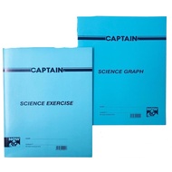 CAPTAIN SCIENCE EXERCISE/SCIENCE GRAPH / SCIENCE PRCTICAL BOOK A4 - 80 PAGES