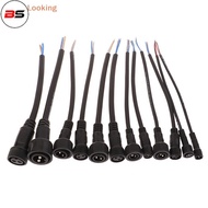 BS IP68 2 Pin 0.3/0.5/0.75/1 Square Waterproof Male Female Cable Connector Plug Butt Extension Line 