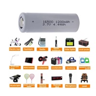 For Flat Head 16500 3.7V 1200mAh Sufficiently Capacity Flashlight Small Fan Radio Battery