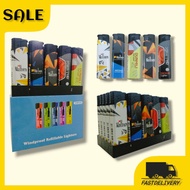 [25 PCS/BOX] WINDPROOF FLAME LIGHTER DISPOSABLE GAS LIGHTER