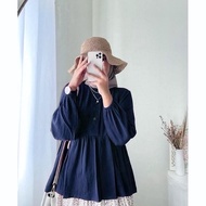 Arina Blouse Peplum Airflow Crinkle Ready