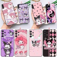 Samsung S22 S23 S30 S24 Plus Ultra H2 Anime hello kitty Soft black phone case