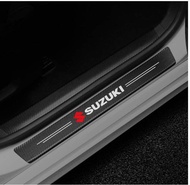 Car Trunk Decorative Protection Sticker Carbon Fiber Auto Rear Bumper Protector Sticker For Suzuki S