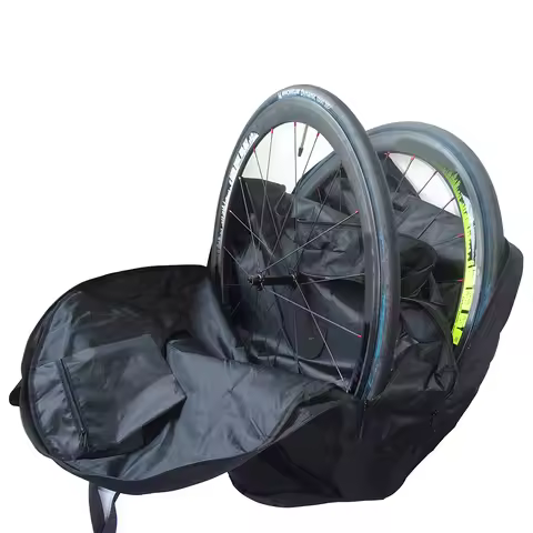 ROAD BIKE WHEEL BAG WITH HUB PROTECTOR, 29 /27.5 ER Double Wheel Bag, Bicycle Wheelset Bag, 700C Pad