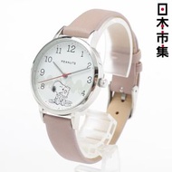 日版Snoopy 史努比家族 時計 Snoopy 粉紅色 皮帶手錶 (201)【市集世界 - 日本市集】