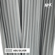 Rok Kulot Plisket / Rok Wanita / Celana kulot rempel panjang musliman - Abu Silver
