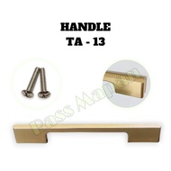 Minimalist Interior Drawer Cabinet Pull Handle TA-13 Gold Mirror