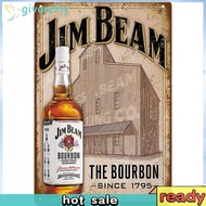 Alcoholic Drinks Metal Plate Poster Pub Tin Plaques Vintage Painting Wall Signs
