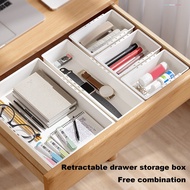 {freelive}  Expandable Drawer Organizer Drawer Storage Box Multifunctional Drawer Organizer for Kitchen and Office Supplies Retractable Storage Box for Cutlery Socks and Underwear