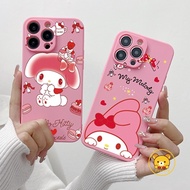 Pink Melody Casing For OPPO Reno 10 Pro 8T 5G 8 5G 8Z 7Z  8 7 Lite 7 Pro 6 5G 5F 4F 5 4 Lite 5 3 Pro 5G 2F 2Z 2 Z Mobile Phone Case Cute Cartoon Girls Soft Shell Back Covers