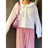 Cropped RUFFLE BLOUSE BY.ONNI