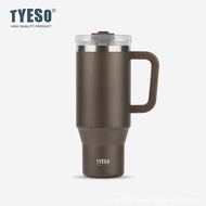Tyeso Stainless Tumbler With Handle 9ML Free Sticker Tyeso Tumbler Premium Handle Large Capacity Sta