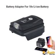 Battery Adapter For Makita Dayi  18v Li-ion Battery Dual USB Battery Output Converter LED Light High