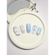 Cinnamoroll Stamp Fake Nails 10 fingers