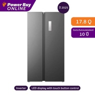 TCL ตู้เย็น Side by Side 17.8 คิว Inverter (สีสแตนเลส) รุ่น RT50MPSBG