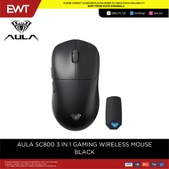 AULA SC800 3-IN-1 GAMING WIRELESS MOUSE - BLACK/WHITE