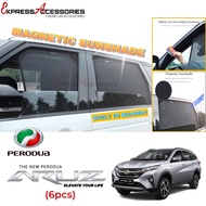 ✨NEW✨ PERODUA ARUZ 2019 - 2024 Car Magnetic Sunshade Kereta Magnet Sun Shade Aruz Sunshield (6pcs)