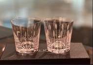 Lalique 蓮花水滴雕花手工水晶杯