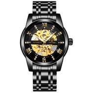 【YF】 TEVISE Movement Mechanical Design Case Mens Watches Automatic Skeleton Watch