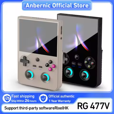 ANBERNIC RG 477V Retro Game Console Android 14 Dimensity 8300 Game Player 4.7" LTPS In-Cell Screen 5