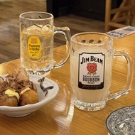 Hi Bar Whiskey Ready Stock Wine Glass Glass with Handle Beer Glass Kimbin Glass Suntory Beer Glass