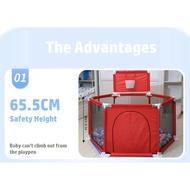 Kids & Baby Portable Hexagon Play Fence Playard Playpen with Ball Board Ball Pit