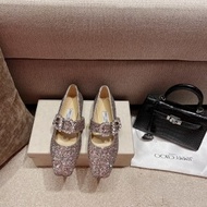 Jimmy Choo 閃光平底鞋配水晶扣