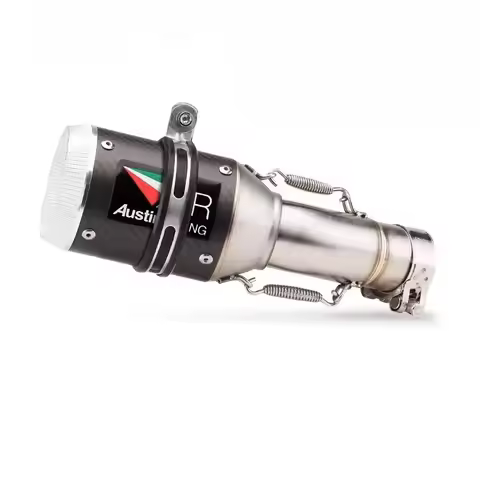 For CFmoto NK400 NK650 NK 400 650 Escape Motorcycle Exhaust 51MM Middie Link Pipe Slip-On With Carbo