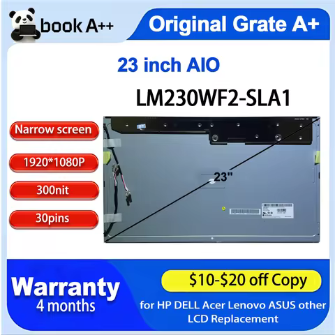 Original New LM230WF2 SLA1 LM230WF2 (SL)(A1) 23 inch IPS 30Pins for HP Lenovo Acer ASUS Dell AIO LCD