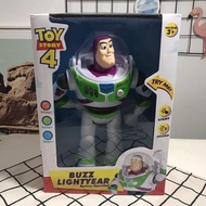 New 2022 Toy Story 4 Talking Buzz Lightyear Toys Lights Voices with Sound Joint Movable Action Figur