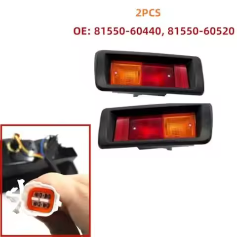 2pcs For Land Cruiser Prado Lc90 Fj90 Fj95 1996-2002 Car Rear Bumper Fog Light Mark Light 81560-6044