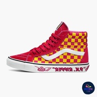 [ของแท้ ส่งไว จากไทย] VANS SK8-HI REISSUE - (SE BIKES) PK RIPPER/RED/YELLOW/REFLECKTIVE CHECK เช็คสิ