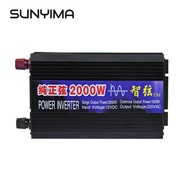 HITAM Wave Car Power Inverter DC 12V to AC 220V 2000W - Black