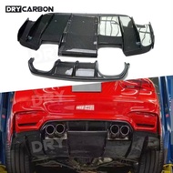 On sale Carbon Fiber Rear Diffuser Bumper Lip Spoiler for BMW F80 M3 F82 F83 M4 2014-2020 Rear Bumpe