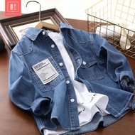 3-14 years Boys Denim Shirt Kids Long-Sleeved Shirt  Kids Casual Jacket Denim Top 男童牛仔衬衫 kids shirt 