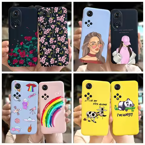 For Honor 50 Pro Case Cover Honor 50 Stylish Candy Silicone Soft TPU Cover For Huawei Honor 50 SE Ho