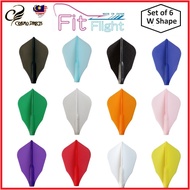 COSMO DART FLIGHT FIT FLIGHT - DART FLIGHT - SET OF 6 - W SHAPE (6PCS)
